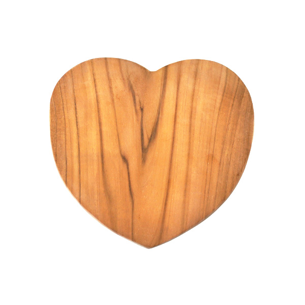 Teak Heart Shaped Board Naturally Med Teak Heart Shaped Board